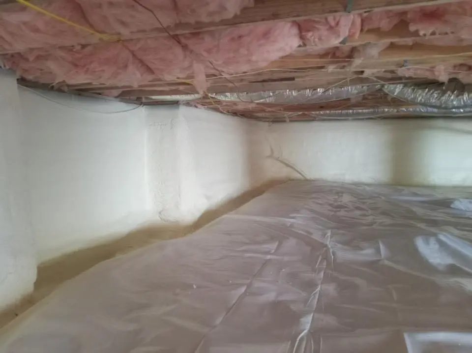 Crawl space encapsulation with closed-cell spray foam for Spray Foam Roofing in Lampasas